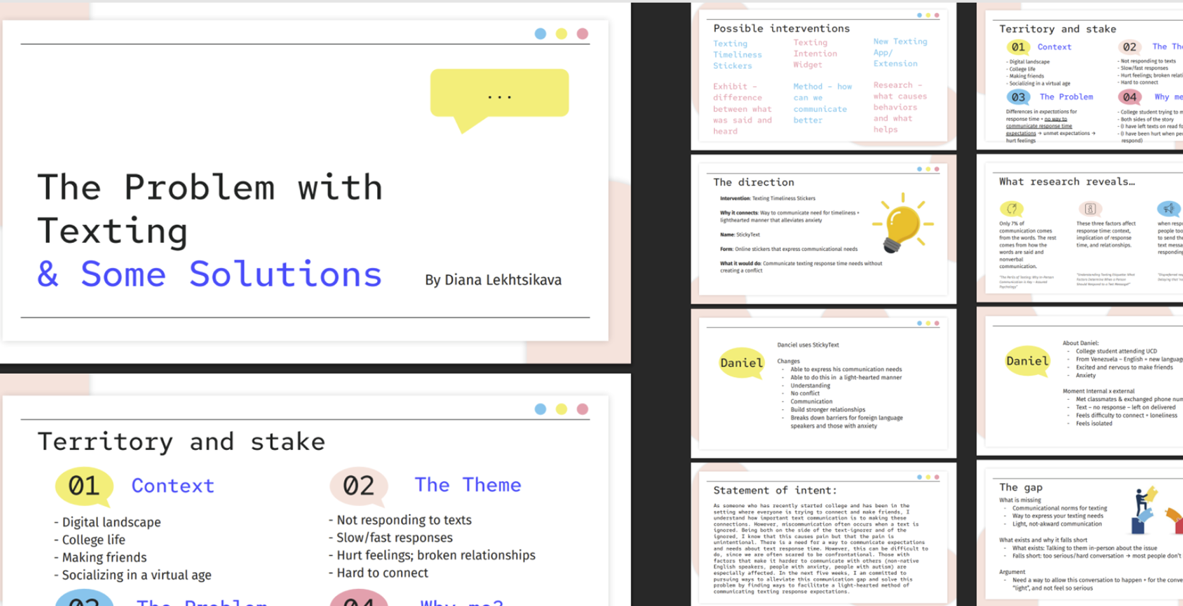 StickyText &mdash; midterm pitch deck