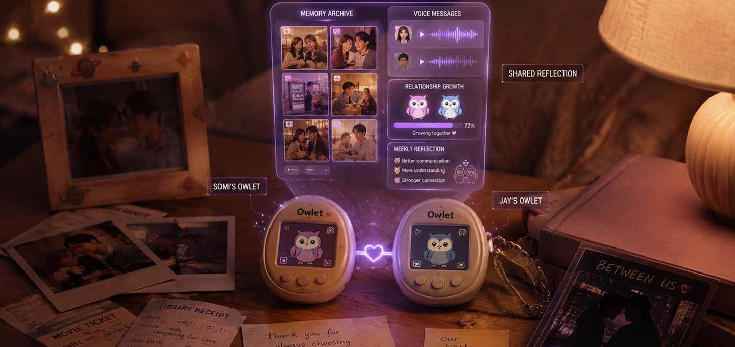 BetweenUs — paired owlet companions